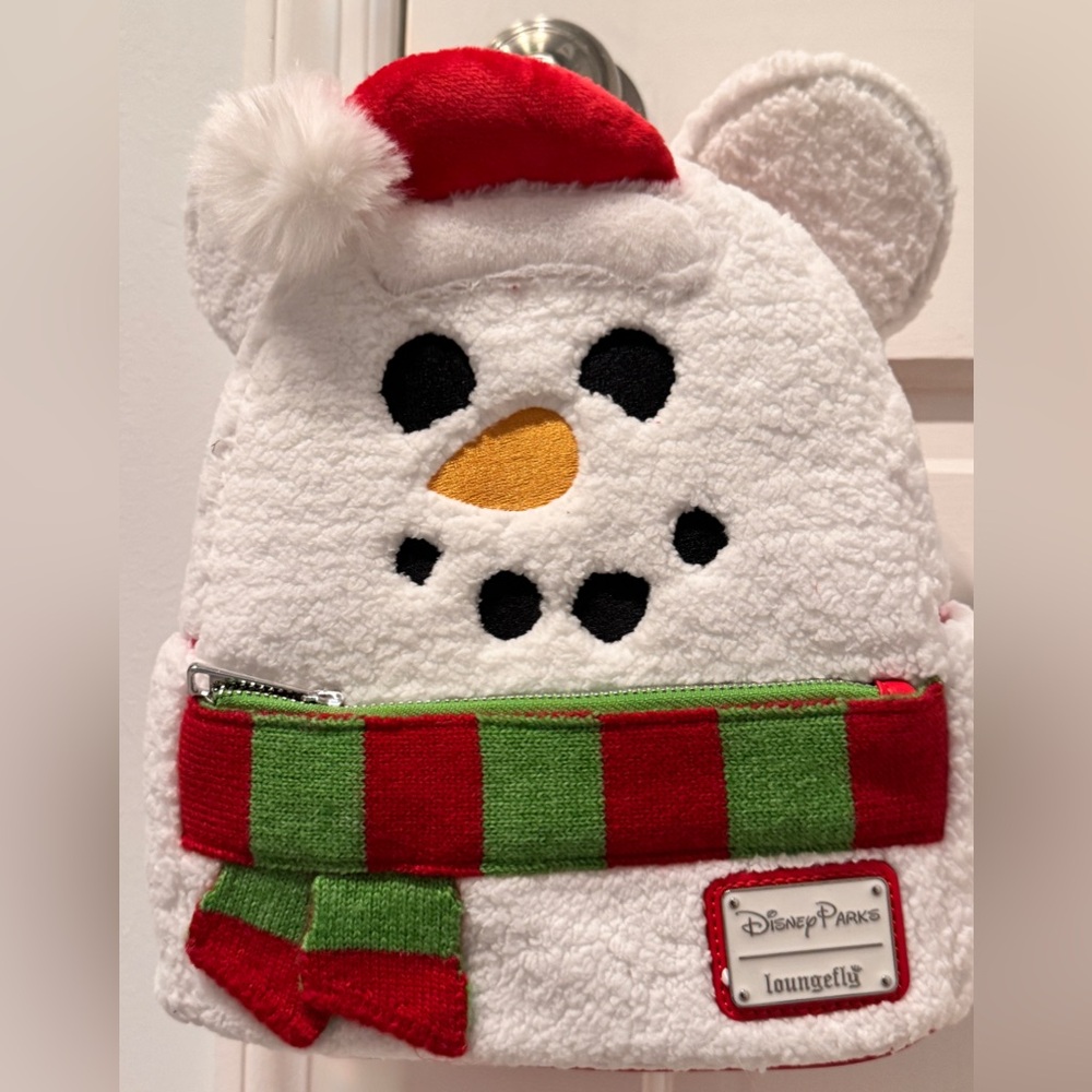 Snowman Mickey Loungefly Backpack
Disney Parks Exclusive NWT  Sold Out/Retired